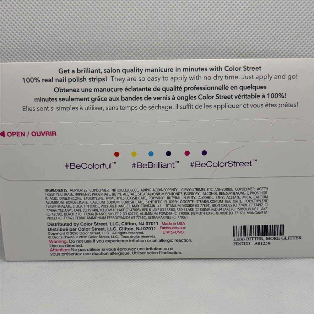 💅 3/$10 - Color Street Confetti Glitter Nail Strips - Less Bitter More Glitter - Picture 2 of 2